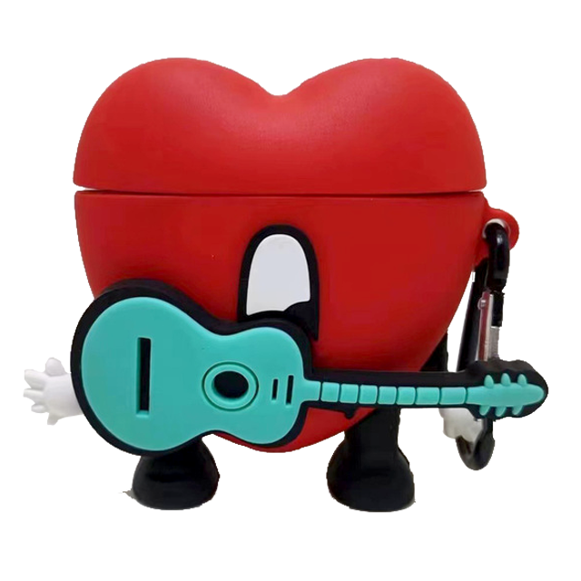 Red Heart Airpods Case Bud Bunny